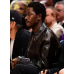 Damson Idris Black Leather Jacket